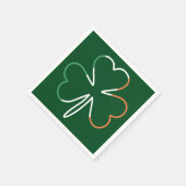 Serviette En Papier Trèfle Irlandais Saint-Patrick Irlande (Coin)