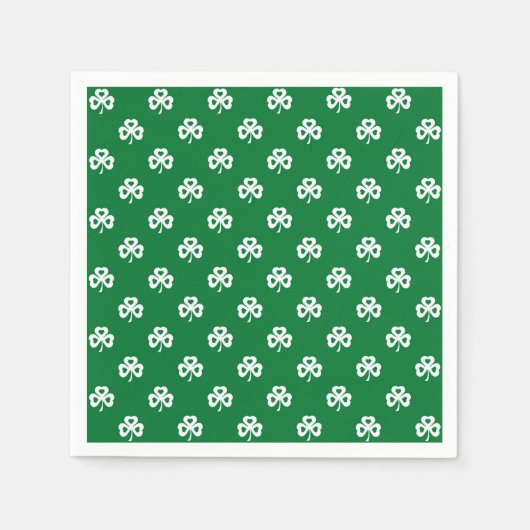 Serviette En Papier Trèfles (Devant)