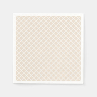 Serviette En Papier Trellis Diamant | Lin soyeux