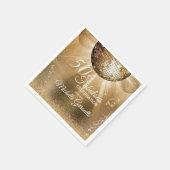 Serviette En Papier Trendy 50 & Fabulous Gold (Coin)