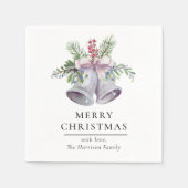 Serviette En Papier Trendy Christmas Bell Party Elegant Holidays (Devant)