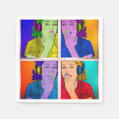 Serviette En Papier Trendy et coloré (Devant)