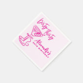 Serviette En Papier Trendy Pink Dirty Thirty 30th Birthday (Coin)