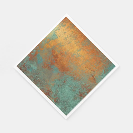 Serviette En Papier Trendy Rich Copper Patina Metallic (Coin)