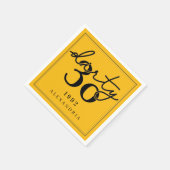 Serviette En Papier Trente - Anniversaire - Serviettes (Coin)