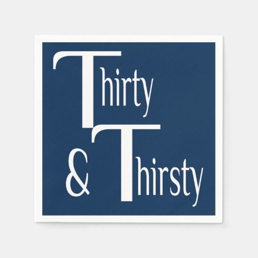 Serviette En Papier Trente et trente (Devant)