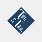 Serviette En Papier Trente et trente (Coin)