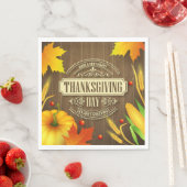 Serviette En Papier Très Bon thanksgiving (En situation)