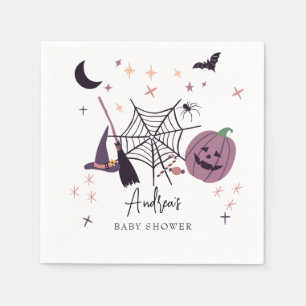 Serviette En Papier Très Éffrayant Baby shower d'Halloween