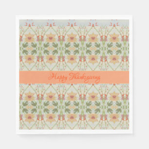 Serviette En Papier Très Joli Luncheon Thanksgiving
