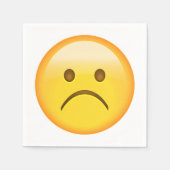 Serviette En Papier Très triste - Emoji (Devant)