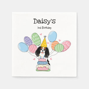 Serviette En Papier Tri Color Cavalier King Charles Spaniel Anniversai