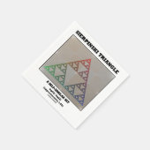 Serviette En Papier Triangle Sierpinski (Ensemble Fractal Auto-Similai (Coin)