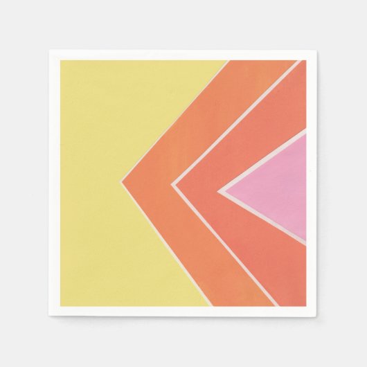 Serviette En Papier Triangles Citrus (Devant)