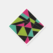 Serviette En Papier Triangles mode géométrie d'impression abstraite (Coin)