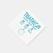 Serviette En Papier Triathlon (Coin)