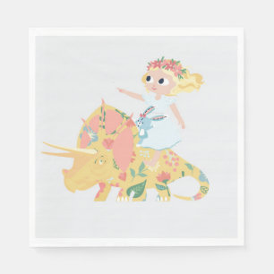 Serviette En Papier Tricératops de Nomi et de Brave Ride