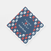 Serviette En Papier Trick d'Halloween ou traiter les mignons crânes. (Coin)