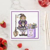 Serviette en papier Trick Or Treat (En situation)