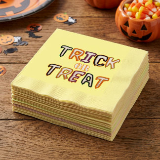 Serviette En Papier Trick or Treat