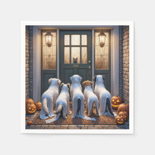 Serviette En Papier Trick or Treat Chiens Fantômes