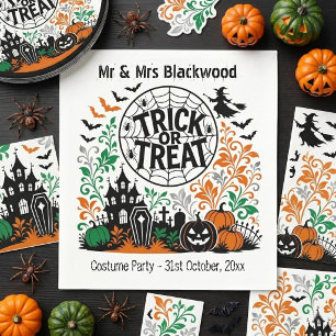 Serviette En Papier Trick or Treat Halloween Costume de M. et Mme pour