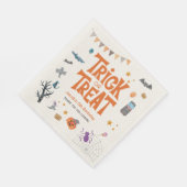Serviette En Papier Trick or Treat Halloween Créatures Anniversaire Fê (Coin)