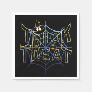 Serviette En Papier Trick-or-Treat-Haloween