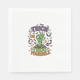 Serviette En Papier Trick Or Treat Yourself Zombie Hand Halloween Cand