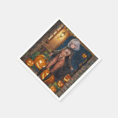 Serviette En Papier Trick ou le traitement, Brave Halloween Costume Gi (Coin)