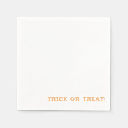 Serviette En Papier Trick ou régal ! Joyeux halloween Napkin (Devant)