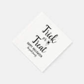 Serviette En Papier Trick ou traitement Araignée d'Halloween (Coin)