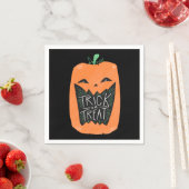 Serviette En Papier Trick ou traitement Citrouille Halloween (En situation)