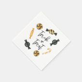 Serviette En Papier Trick ou traitement classique de bonbons d'Hallowe (Coin)
