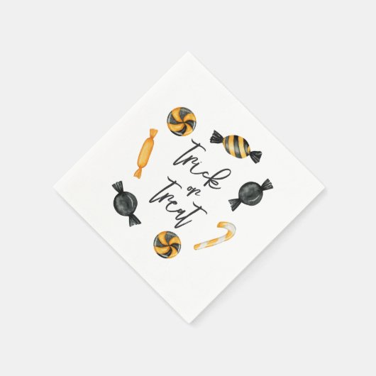 Serviette En Papier Trick ou traitement classique de bonbons d'Hallowe (Coin)