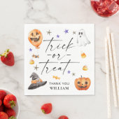 Serviette En Papier Trick ou traitement Halloween Anniversaire (En situation)