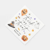 Serviette En Papier Trick ou traitement Halloween Anniversaire (Coin)