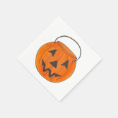 Serviette En Papier Trick ou traiter Citrouille Jack o' Lantern Hallow (Coin)