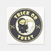 Serviette En Papier Trick ou traiter Halloween griffeur caractère (Devant)