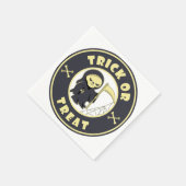 Serviette En Papier Trick ou traiter Halloween griffeur caractère (Coin)