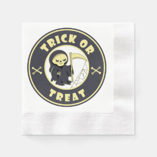 Serviette En Papier Trick ou traiter Halloween griffeur caractère