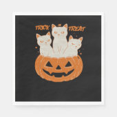 Serviette En Papier Trick ou Treat cats Classic T-Shirt (Devant)