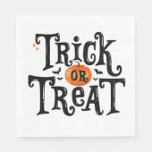 Serviette En Papier Trick ou Treat Halloween (Devant)