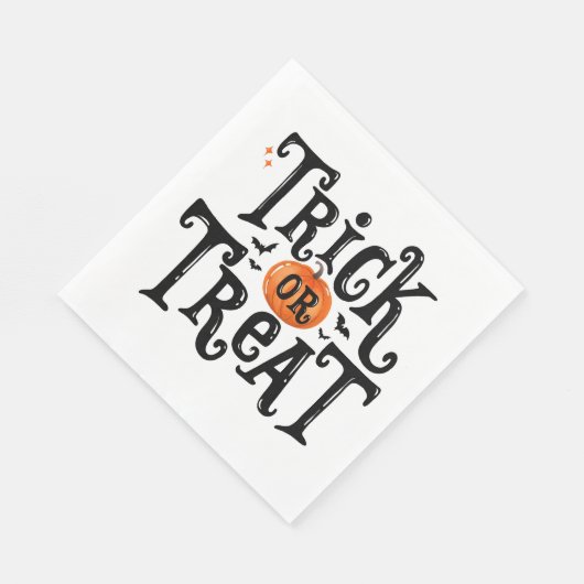 Serviette En Papier Trick ou Treat Halloween (Coin)