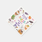 Serviette En Papier Trick ou trois ! Jour d'Halloween mou 3ème anniver (Coin)