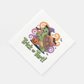 Serviette En Papier Trick ou Turt Funny Turtle Halloween (Coin)