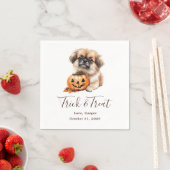 Serviette En Papier Trick & Treat Custom Pet Cocktail Mariage Napkin (En situation)