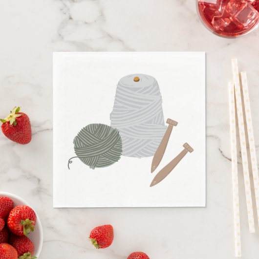 Serviette En Papier Tricot (En situation)