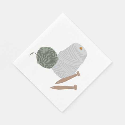 Serviette En Papier Tricot (Coin)