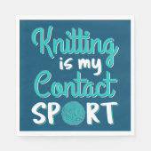 Serviette En Papier Tricot Est Mon Contact Sport (Devant)
